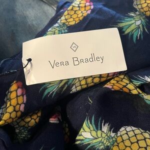 Vera Bradley Toucan Party Scarf with Pineapple Design